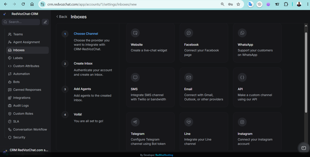 RedVozChat CRM